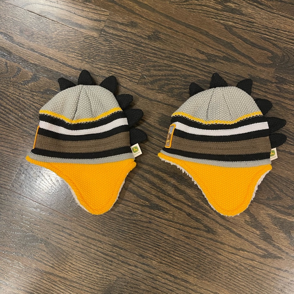 2 toddler John Deere winter hats. Never worn.